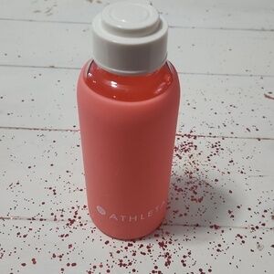 Athleta Glass Reusable Water Bottle, Pink Silicone Cover NEW
